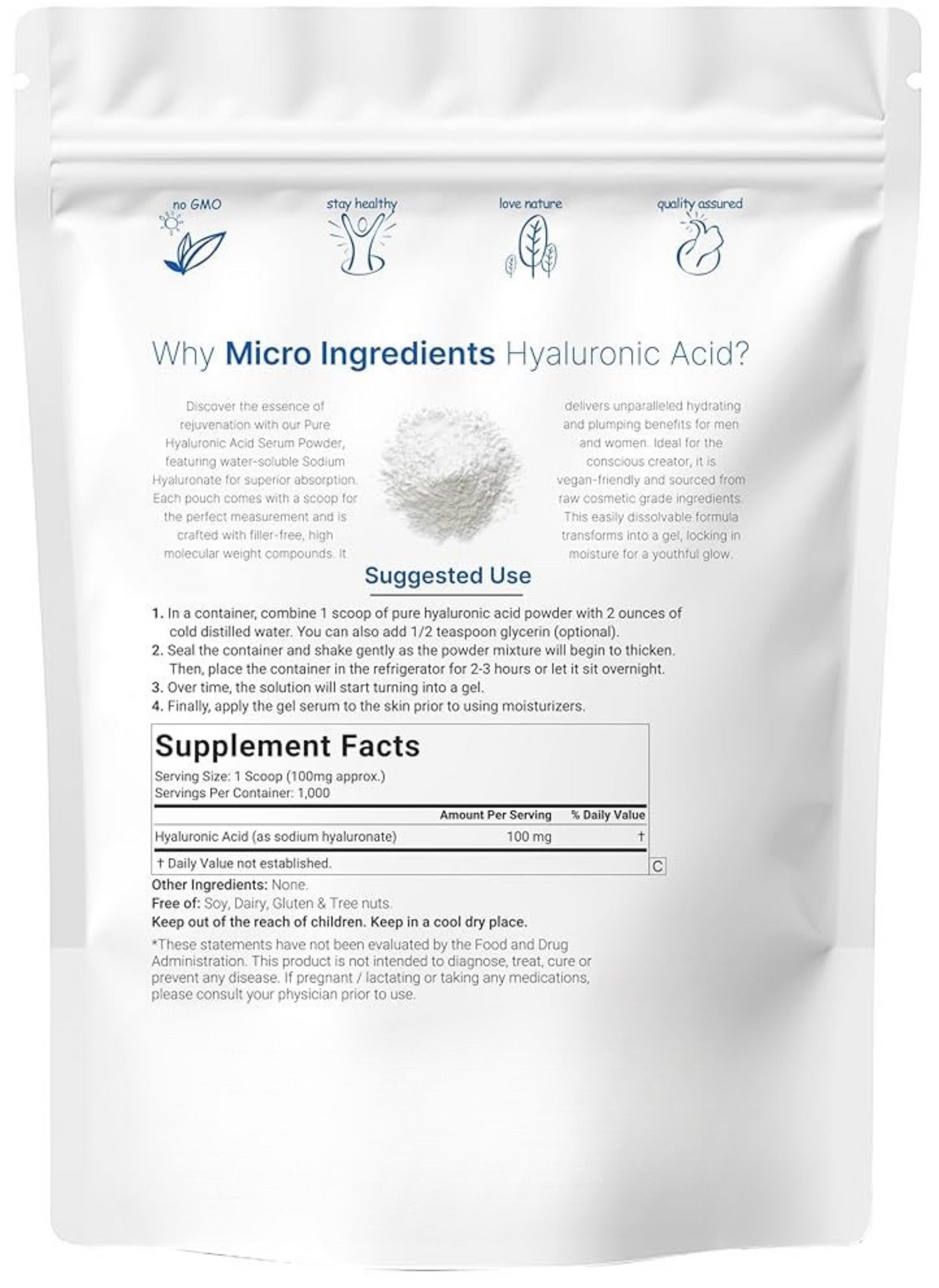 Hyaluronic Acid Powder
